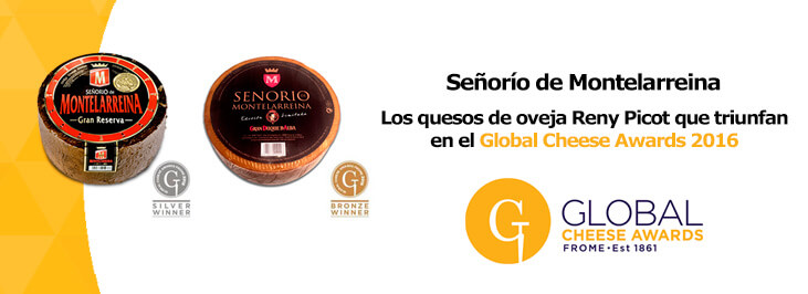 Reconocimiento a los quesos de oveja Señorío de Montelarreina en el concurso Global Cheese Award