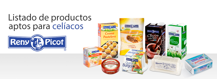 Listado de productos aptos para celiacos Reny Picot