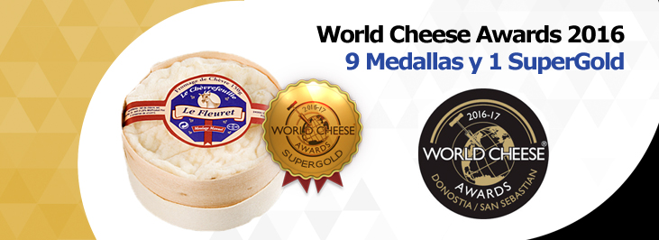 World Cheese Awards 2016: 9 Medallas y 1 SuperGold para nuestros quesos Reny Picot