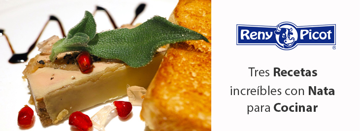 Tres recetas increíbles con Nata para Cocinar Reny Picot
