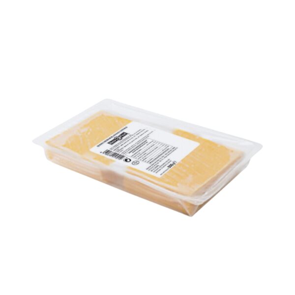 Queso Cheddar blanco en lonchas 500g