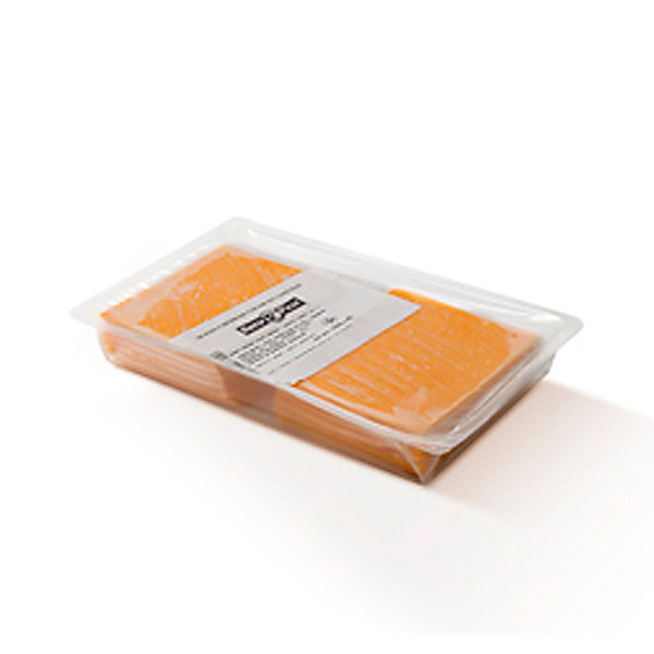 Queso Cheddar naranja en lonchas 500g