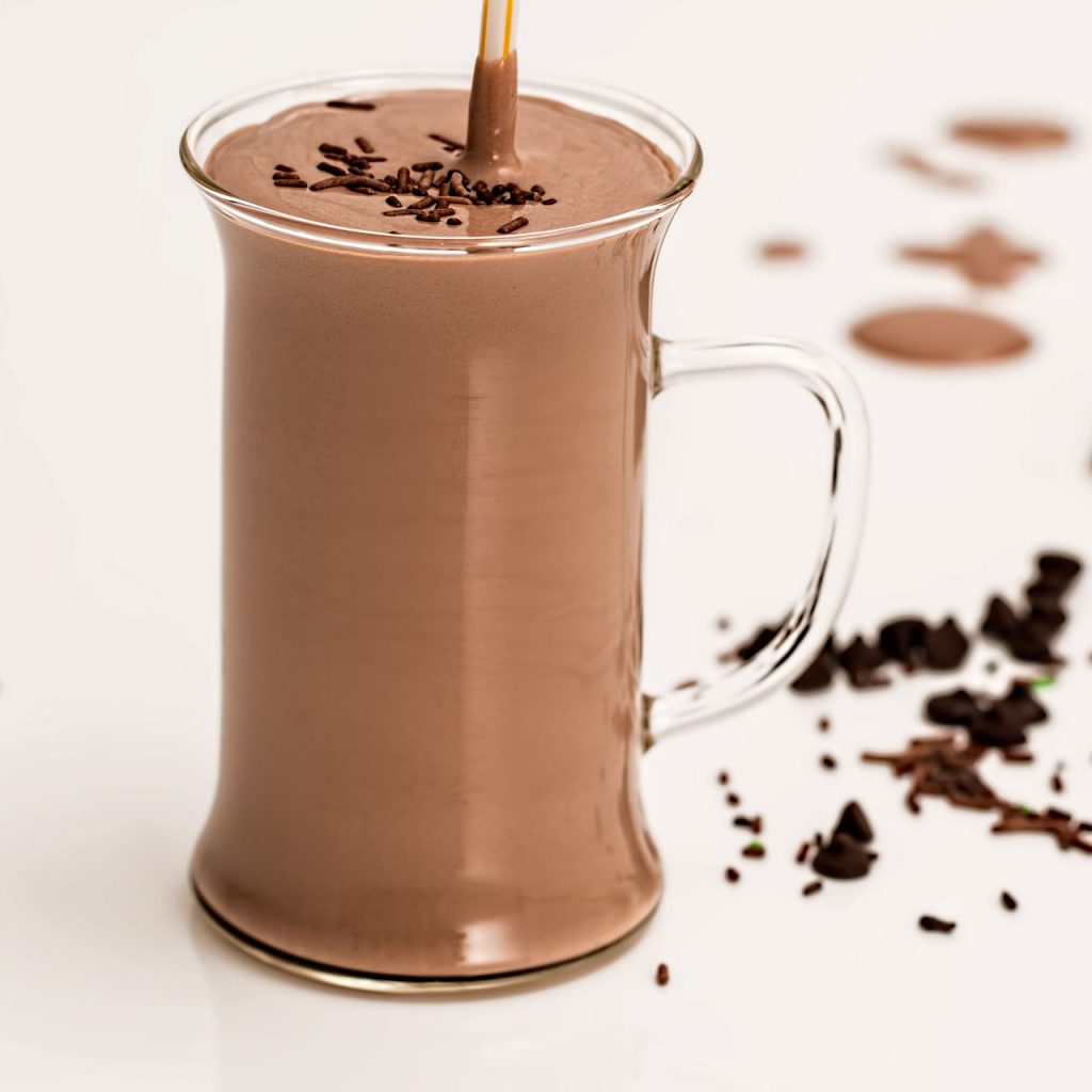 Batido plátano y chocolate Batido plátano y chocolate