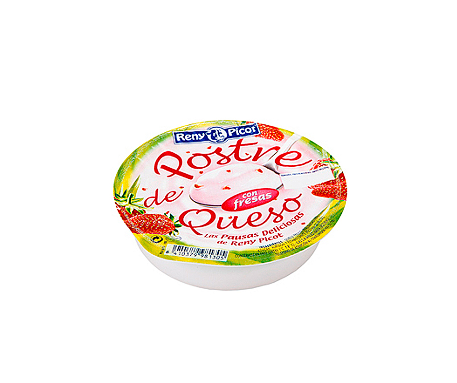 Postre de queso fresa