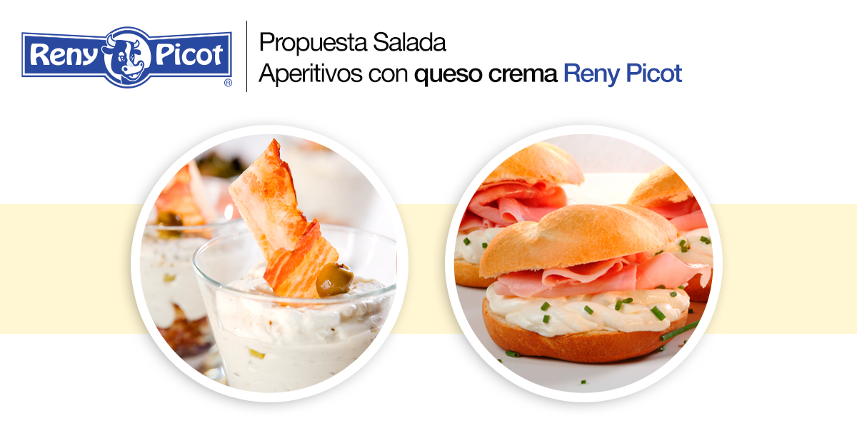 aperitivos con queso crema Reny Picot